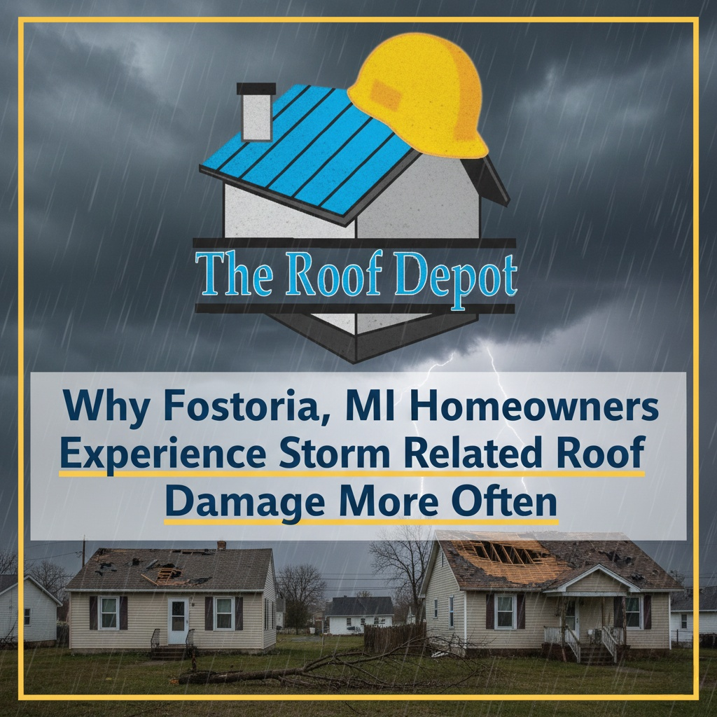 Why Fostoria, MI Homeowners Experience Storm Related Roof Damage More Often